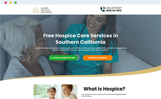 Hospice Care Marketing Landing Page Builder