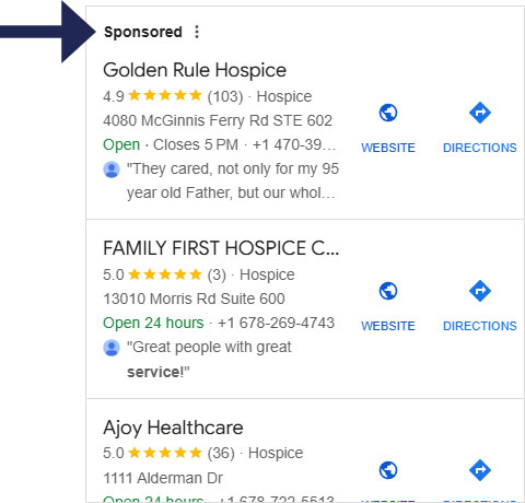 Hospice Care Marketing PPC Campaign