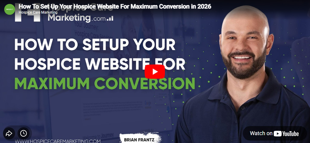 Hospice website conversion training webinar showing how to increase calls, chats, and referral requests in 2026